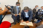 Giannicola D'Amico (5) vicepresidente Cia Puglia sottoscrive il protocollo
